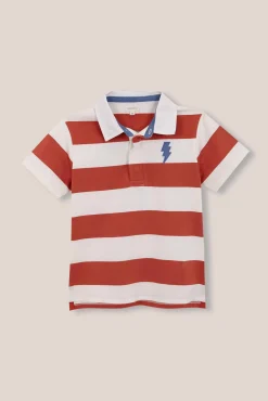 Polo rayas blanco