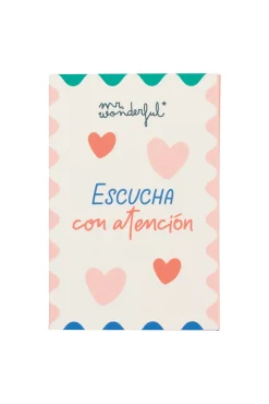 Postal con grabador de mensaje audio - Escucha con atención lo que te dice mi corazón
