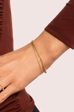 Pulsera Nautic Acero Baño Oro
