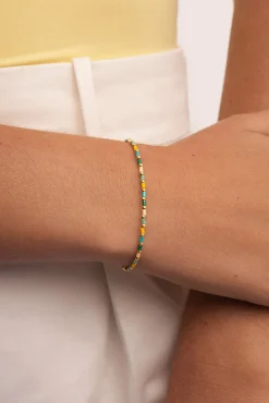 Pulsera Summer Colors Acero Baño Oro