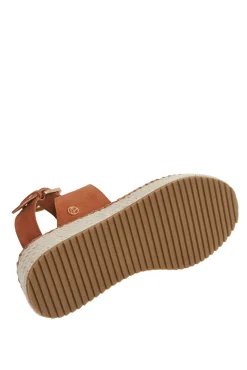 Sandalias De Cuña En Ante