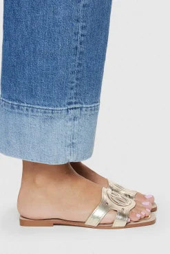 Sandalias Planas Con Monograma