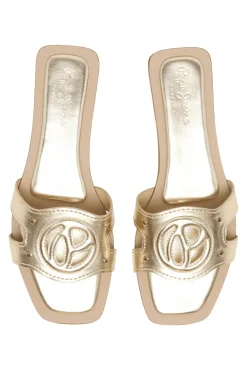 Sandalias Planas Con Monograma