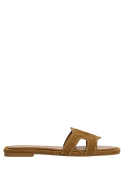 Sandalias Planas De Ante