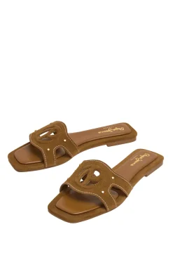 Sandalias Planas De Ante