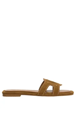 Sandalias Planas De Ante