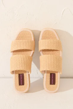 Sandalias plataforma rafia natural