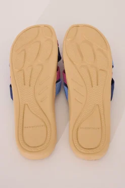 Sandalias tiras azul claro