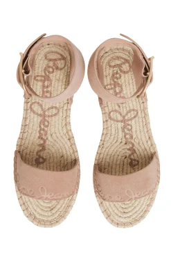 Sandalias Yute Con Detalles Ante