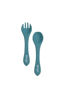 Set de cubiertos para bebé azul