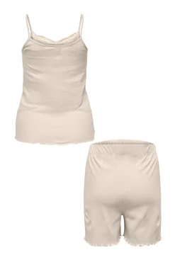 Set de top de tirantes y shorts maternity