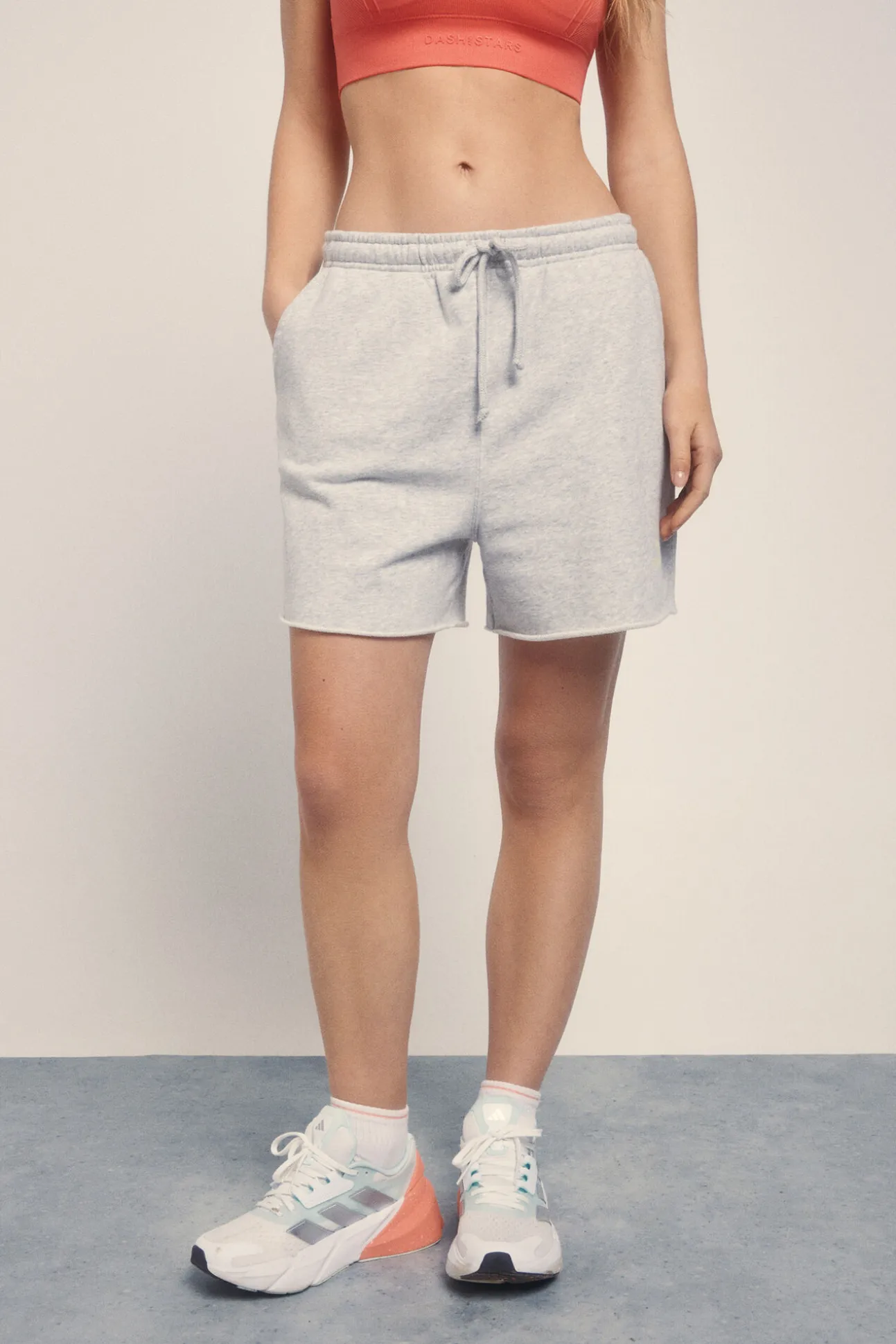 Short felpa gris