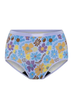 SmileyWorld® Braga Menstrual Alta Bambú Flujo Moderado Blue
