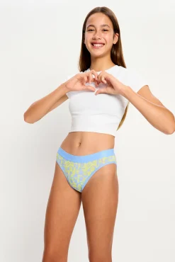 SmileyWorld® Braga Menstrual Teen Algodón Orgánico Flujo Súper Green