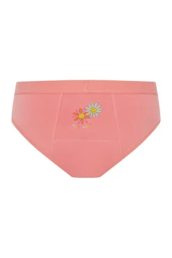 SmileyWorld® Braga Menstrual Teen Algodón Orgánico Flujo Abundante Pink