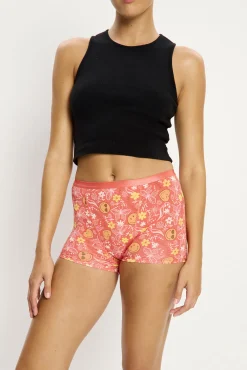 SmileyWorld® Short Menstrual Bambú Flujo Moderado Coral