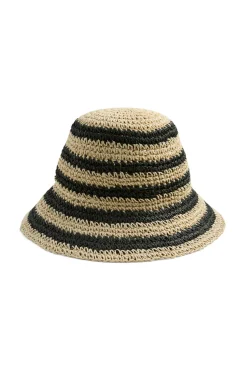 Sombrero bucket de rayas