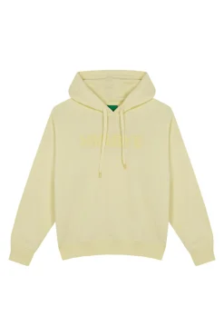 Sudadera capucha felpa algodón amarillo