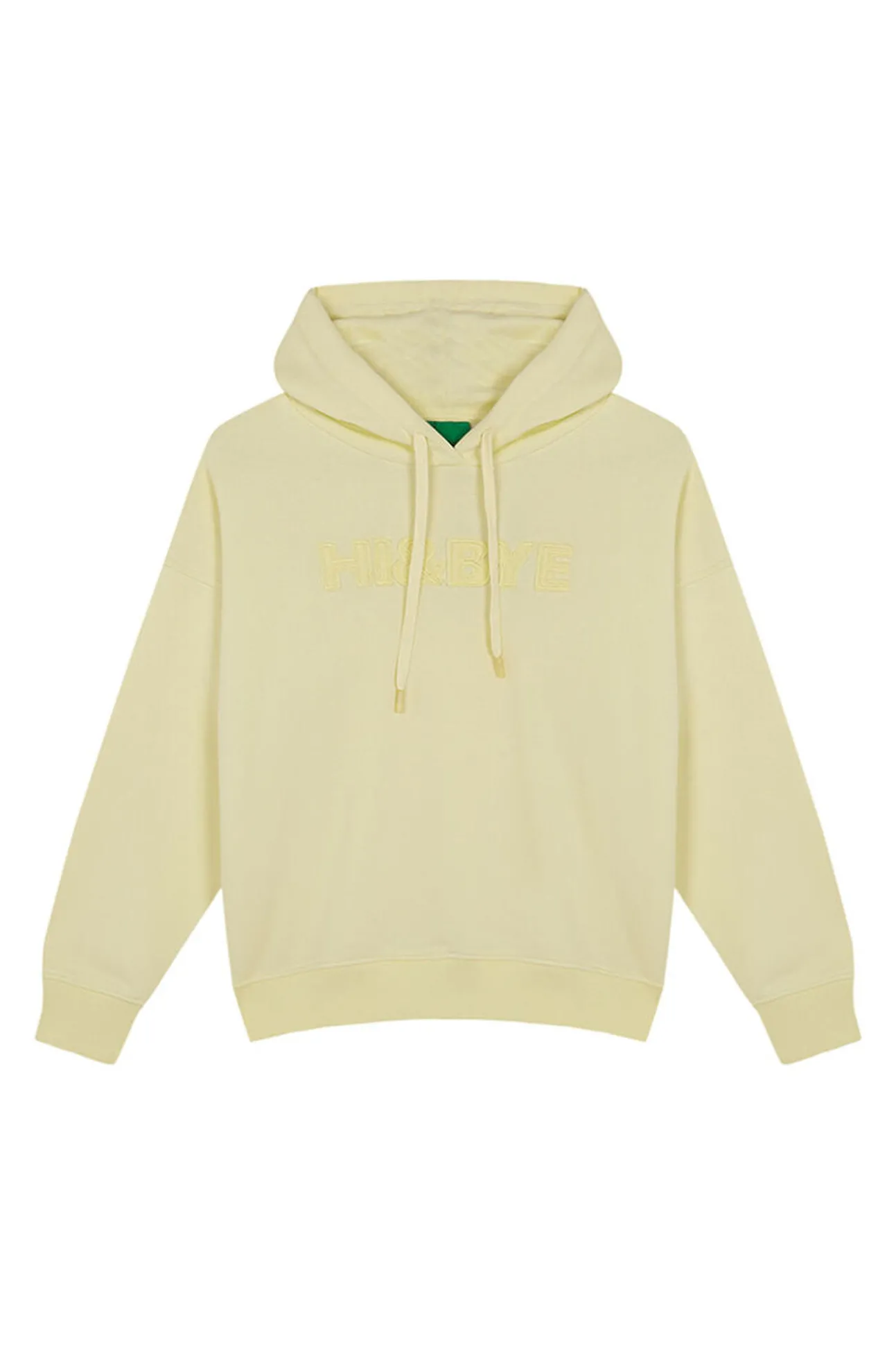 Sudadera capucha felpa algodón amarillo