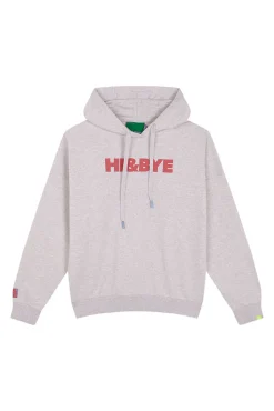 Sudadera capucha felpa algodón gris