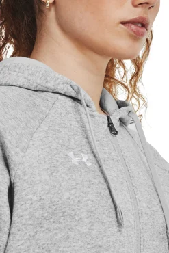 Sudadera con capucha polar UA Rival grises