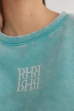 Sudadera con efecto lavado desgastado
