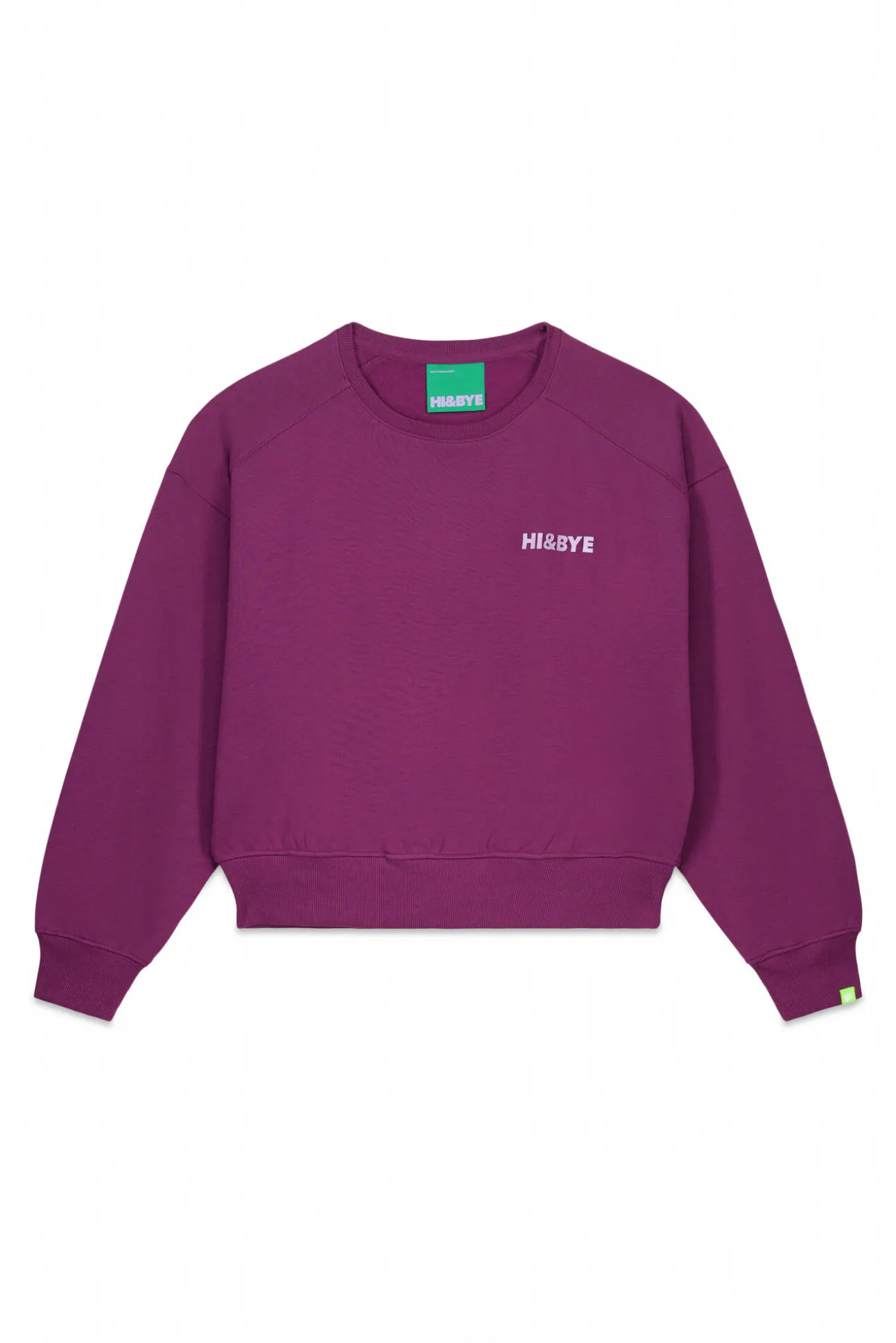 Sudadera corta felpa vino