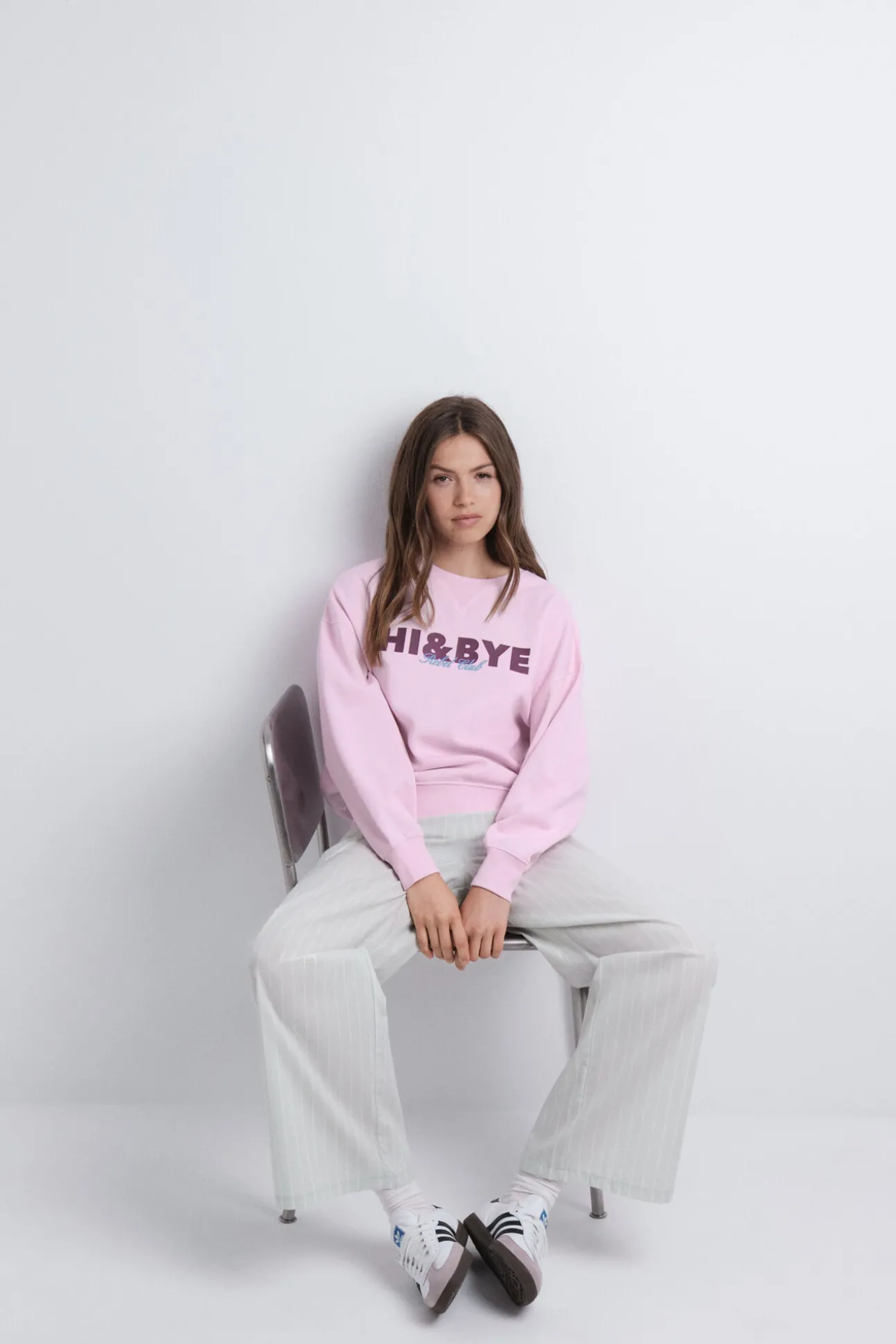 Sudadera felpa lisa rosa
