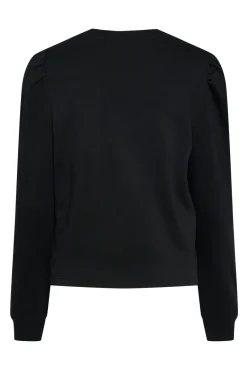 Sudadera lisa con fruncido