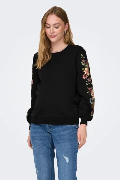Sudadera maternity detalles florales