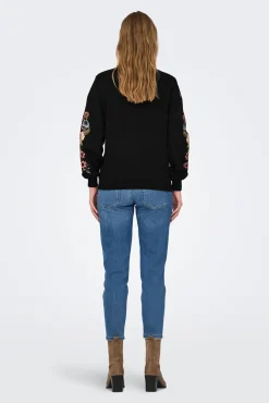 Sudadera maternity detalles florales