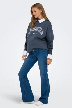 Sudadera maternity detalle texto frontal