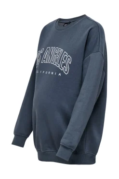 Sudadera maternity detalle texto frontal