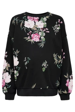 Sudadera oversized premamá con estampado floral