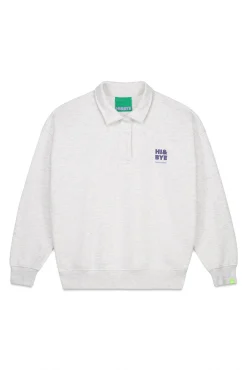 Sudadera polo felpa gris oscuro