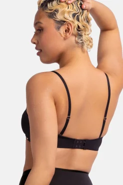 Sujetador bandeau con aro negro