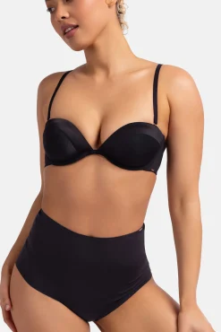 Sujetador bandeau con aro negro