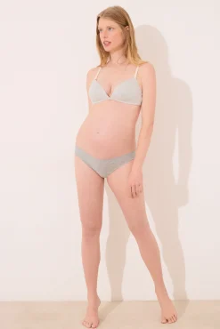 Sujetador CHARMING 'maternity' canalé gris