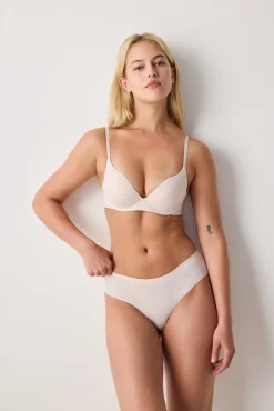 Sujetador con aro beige