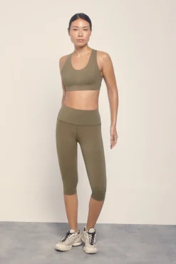 Sujetador deportivo COMPRESSIVE caqui