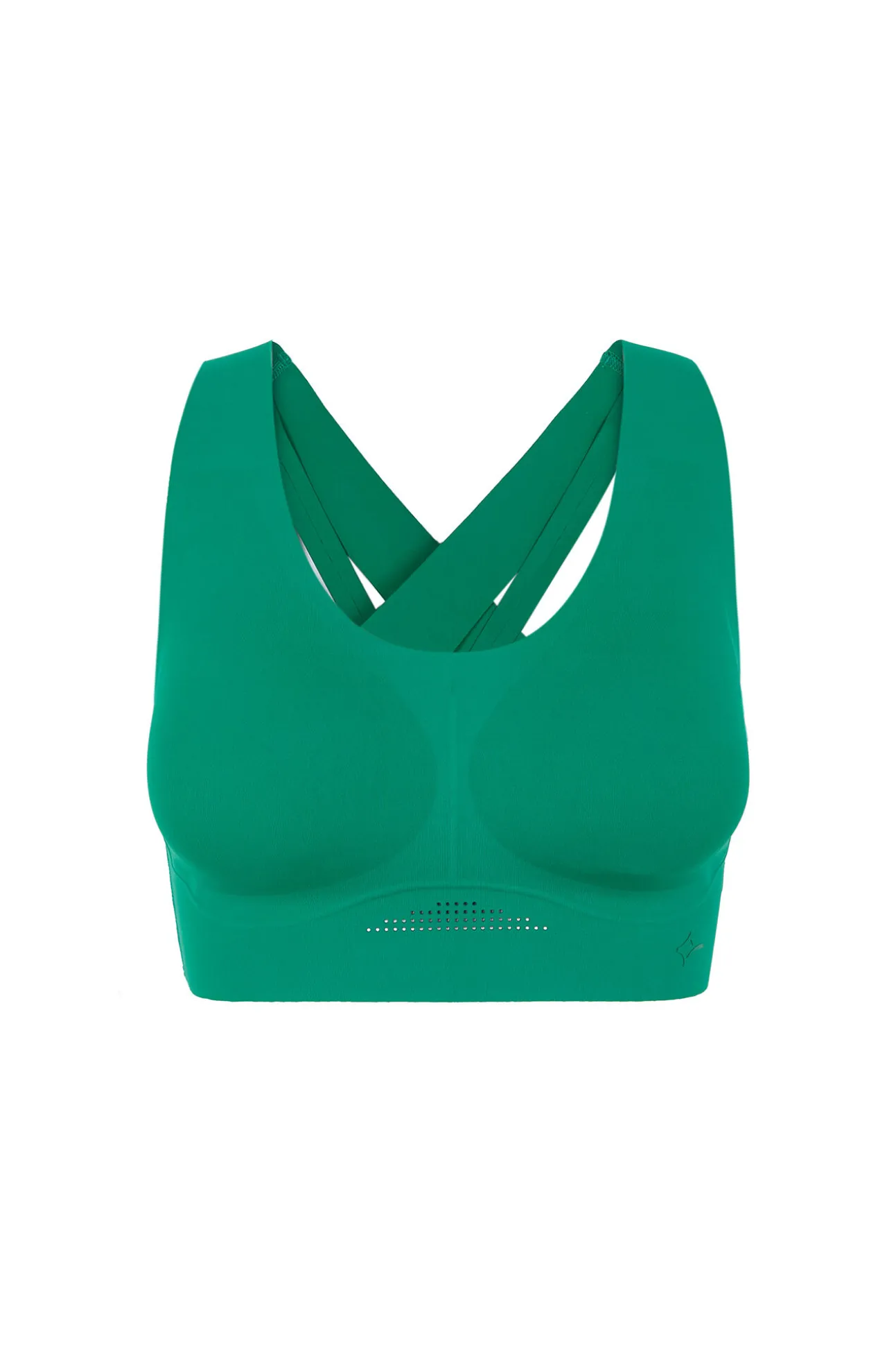 Sujetador deportivo COMPRESSIVE verde logo