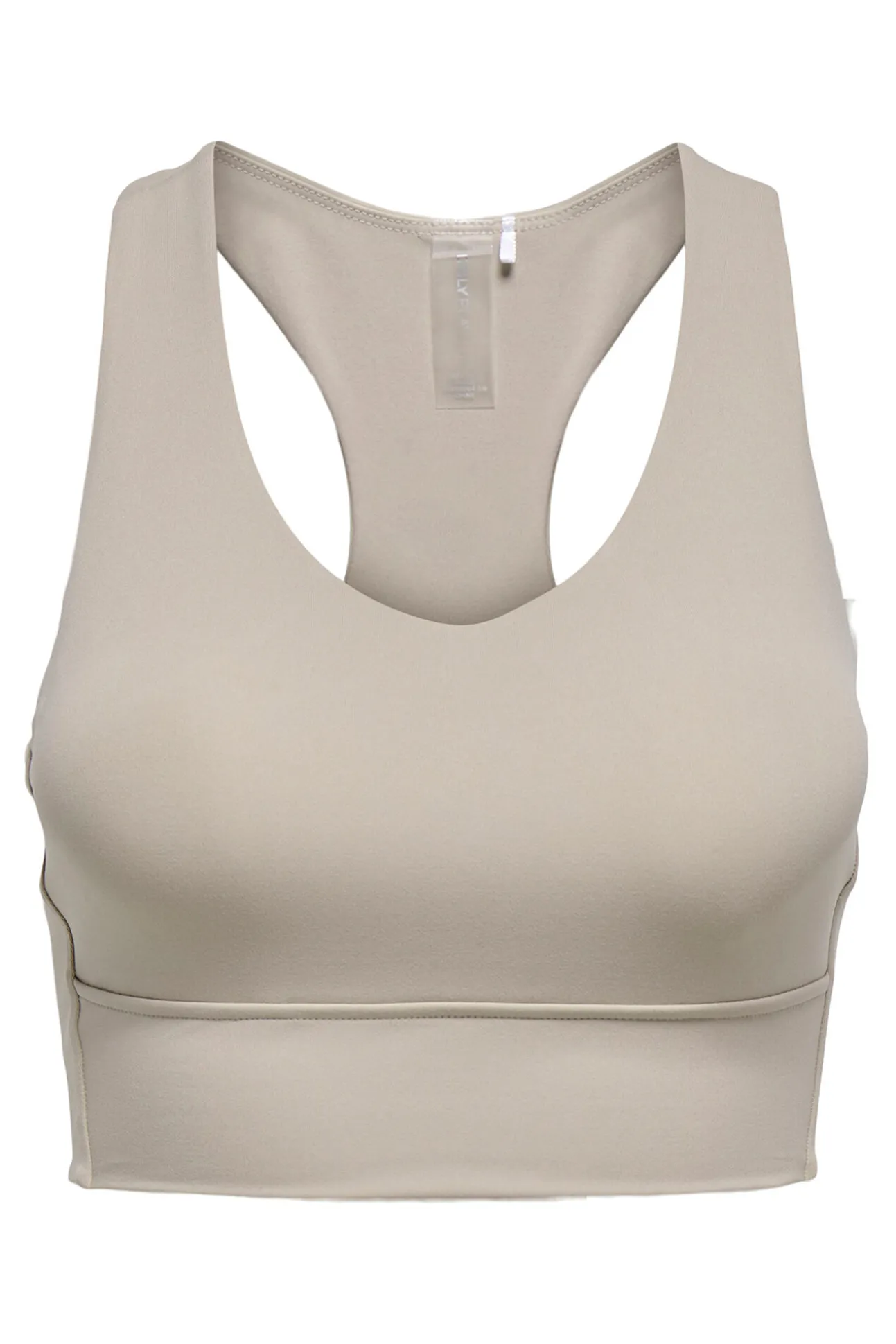 Sujetador deportivo de tirantes beige