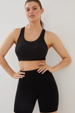Sujetador deportivo negro 4D Stretch