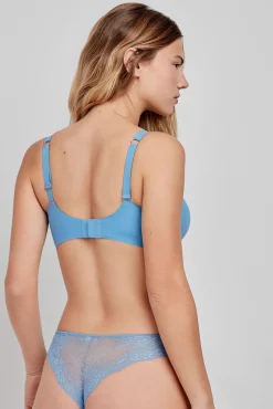 Sujetador push up azul