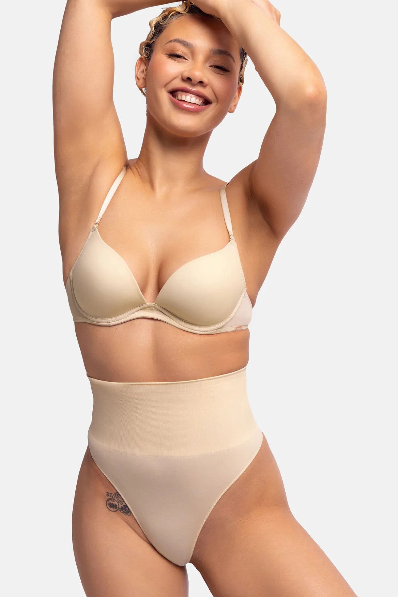 Sujetador push up multiposición nude