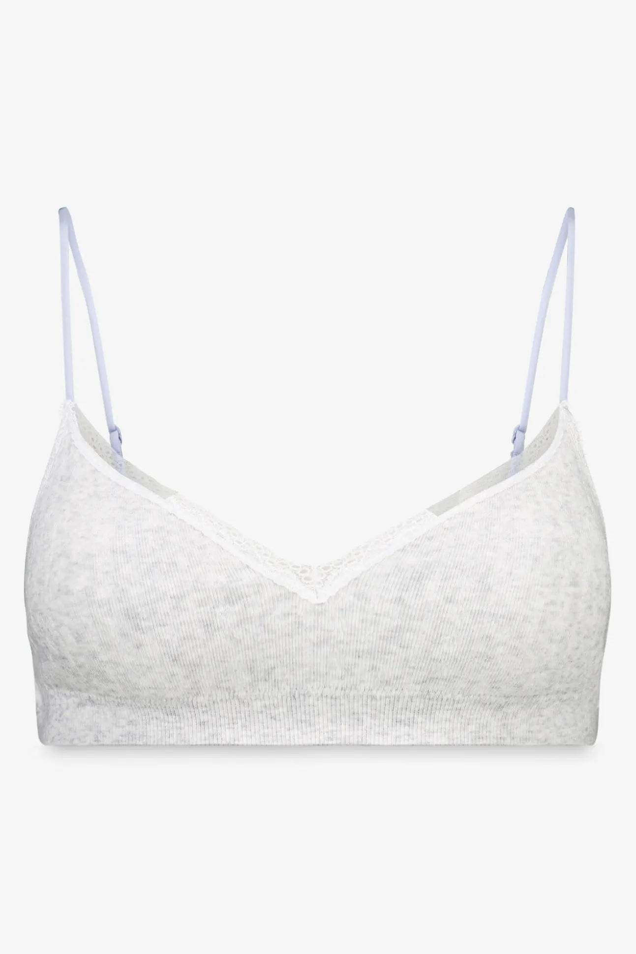 Sujetador seamless pointelle gris