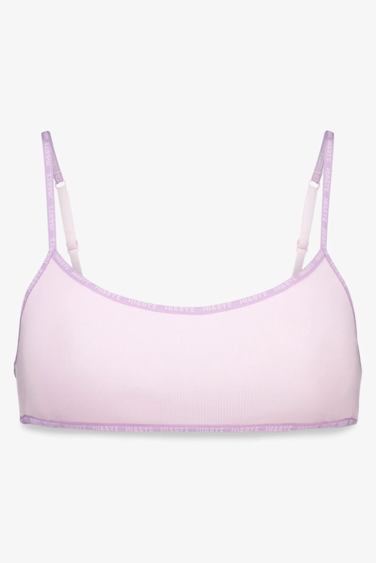 Sujetador top algodón copas extraíbles rosa