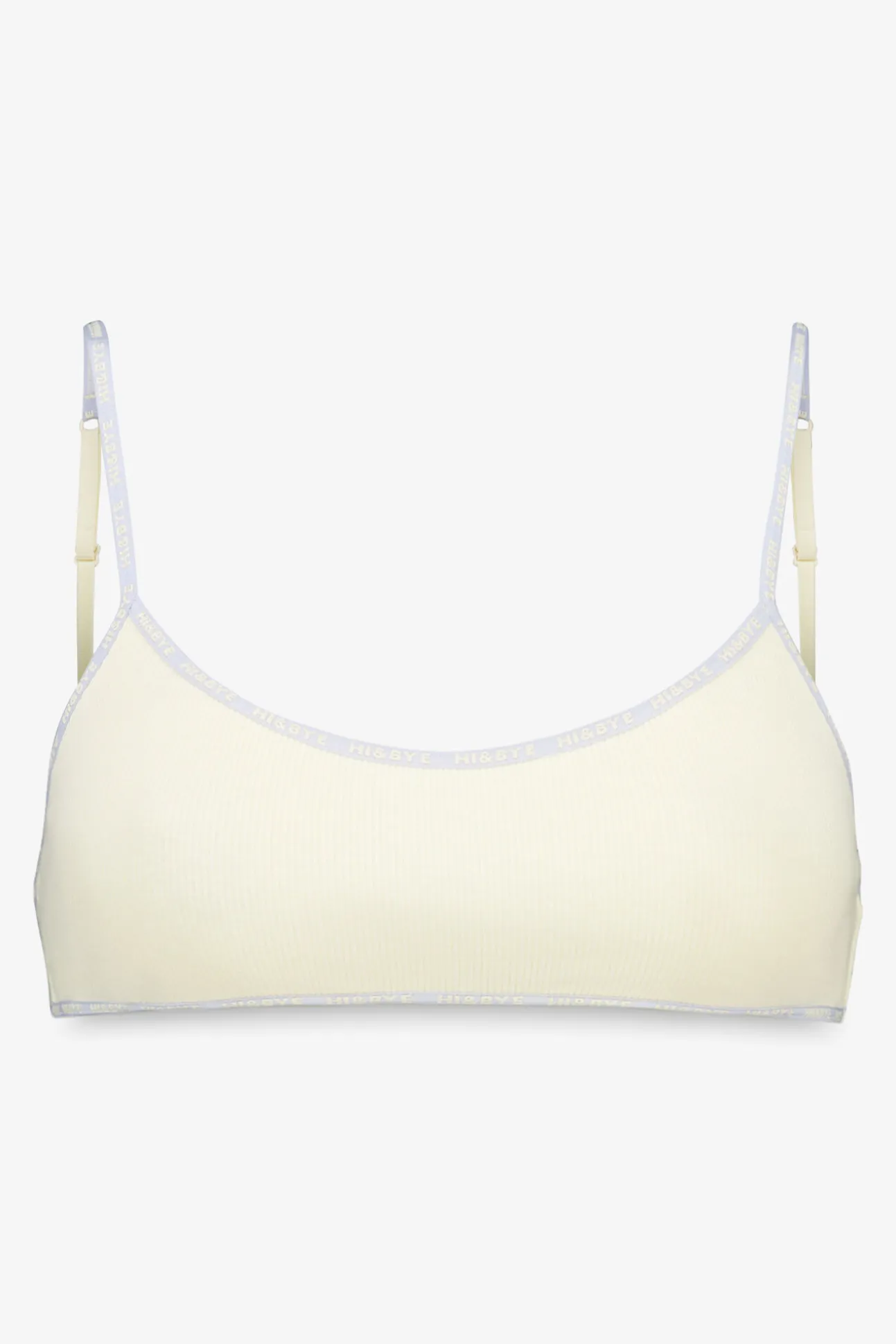 Sujetador top algodón copas extraíbles amarillo