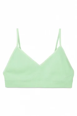 Sujetador top relleno verde copas extraíbles