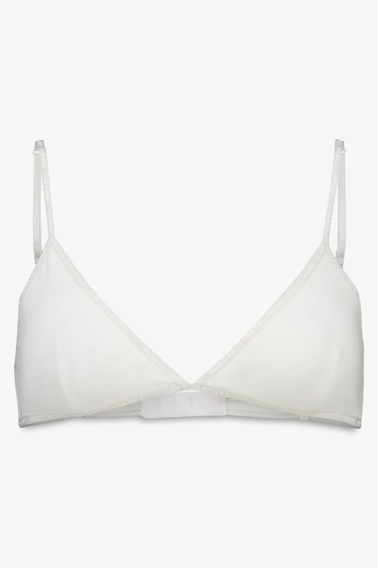 Sujetador triangular algodón copas extraíbles blanco